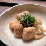 つくねと蓮根の照り焼き